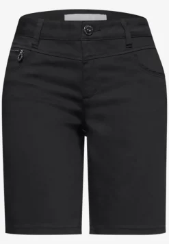 Mid Waist Bermuda in Satin-Optik