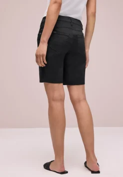 Mid Waist Bermuda in Satin-Optik