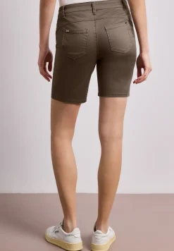 Mid Waist Bermuda in Satin-Optik