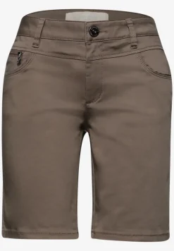 Mid Waist Bermuda in Satin-Optik