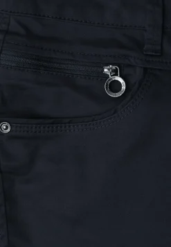 Mid Waist Bermuda in Satin-Optik