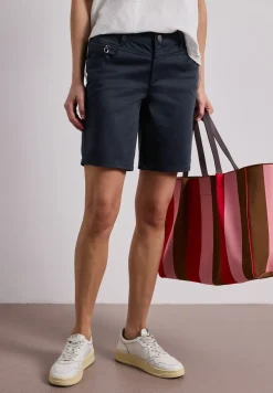 Mid Waist Bermuda in Satin-Optik