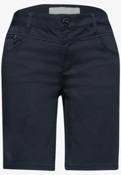 Mid Waist Bermuda in Satin-Optik