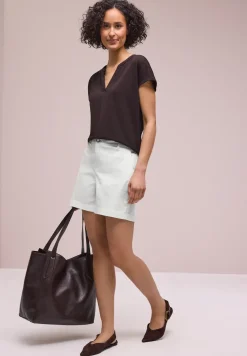 Mid Waist Chino Shorts im Casual Fit