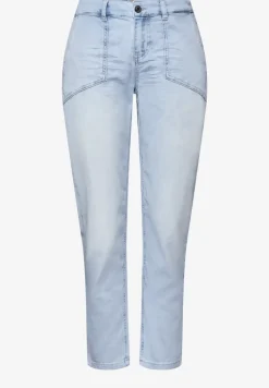 Mid Waist Jeans im Chino-Look