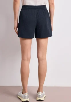 Mid Waist Shorts aus Musselinstoff