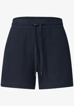 Mid Waist Shorts aus Musselinstoff