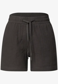 Mid Waist Shorts aus Musselinstoff