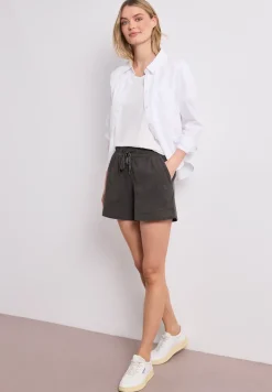 Mid Waist Shorts aus Musselinstoff