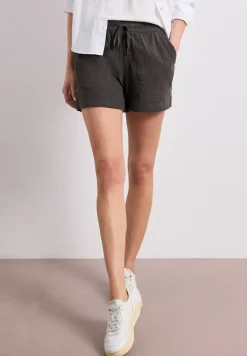 Mid Waist Shorts aus Musselinstoff