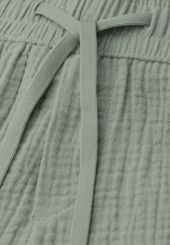 Mid Waist Shorts aus Musselinstoff