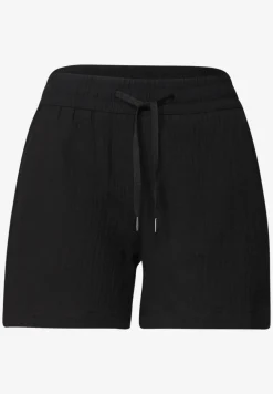 Mid Waist Shorts aus Musselinstoff