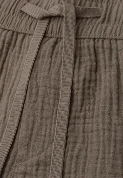 Mid Waist Shorts aus Musselinstoff