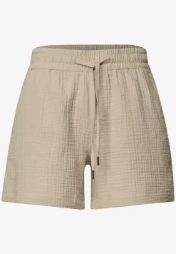 Mid Waist Shorts aus Musselinstoff