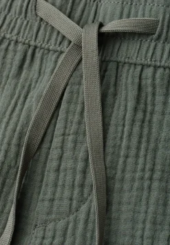 Mid Waist Shorts aus Musselinstoff