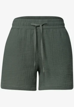 Mid Waist Shorts aus Musselinstoff