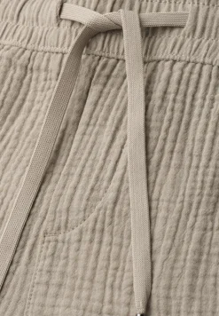 Mid Waist Shorts aus Musselinstoff