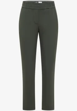 Mid Waist Slim Leg Hose im Casual Fit