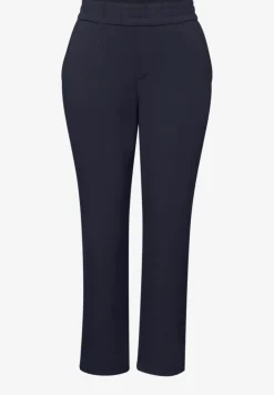 Mid Waist Slim Leg Hose im Loose Fit