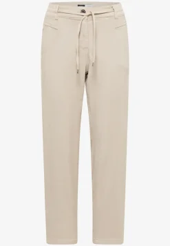 Mid Waist Slim Leg Hose im Loose Fit