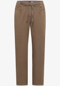 Mid Waist Slim Leg Hose im Loose Fit