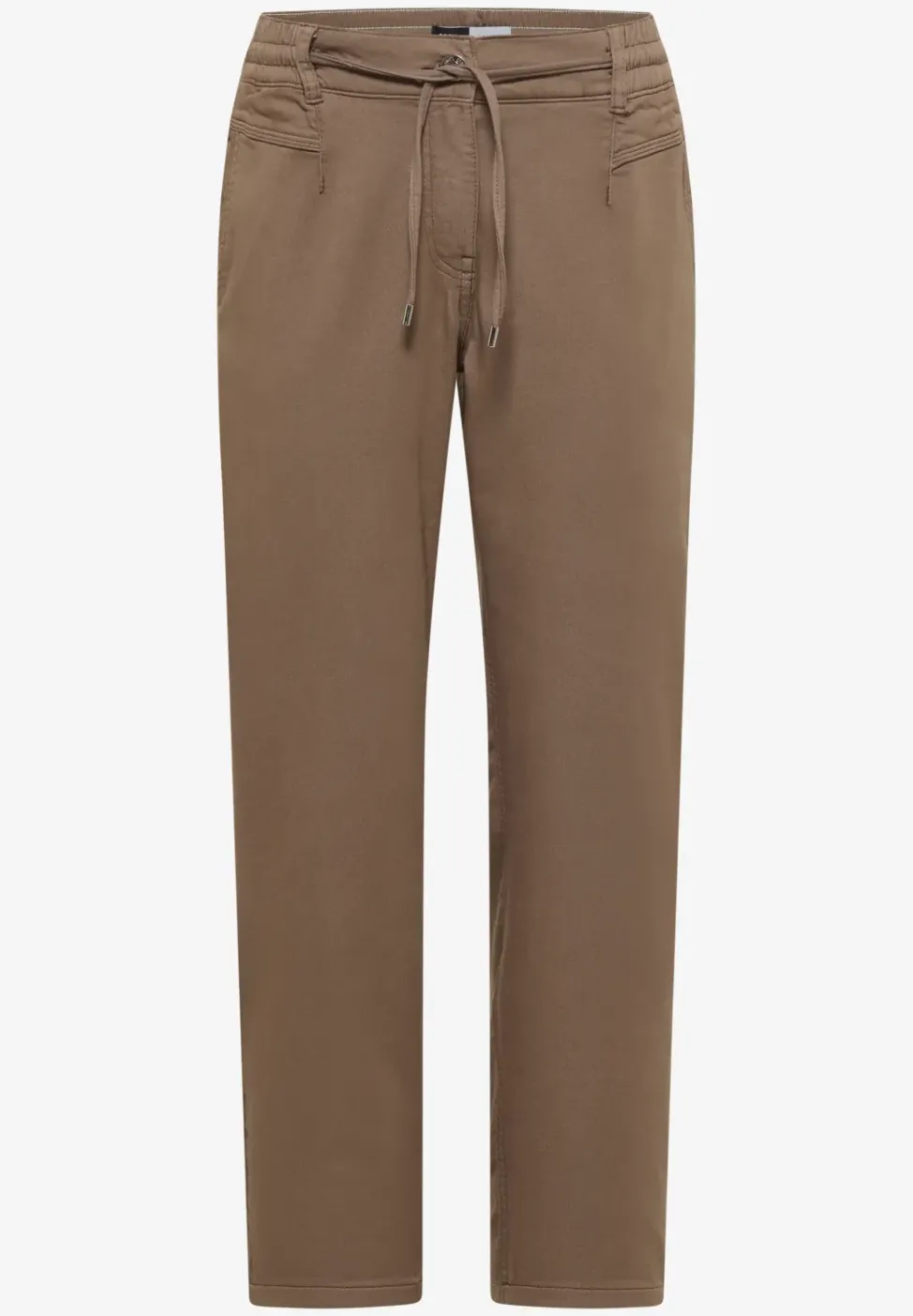 Mid Waist Slim Leg Hose im Loose Fit
