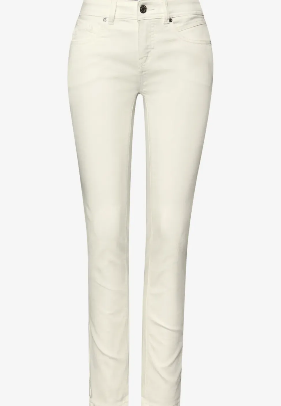 Mid Waist Slim Leg Jeans im Casual Fit