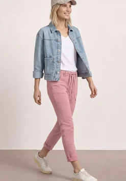 Mid Waist Tapered Leg Jeans im Loose Fit