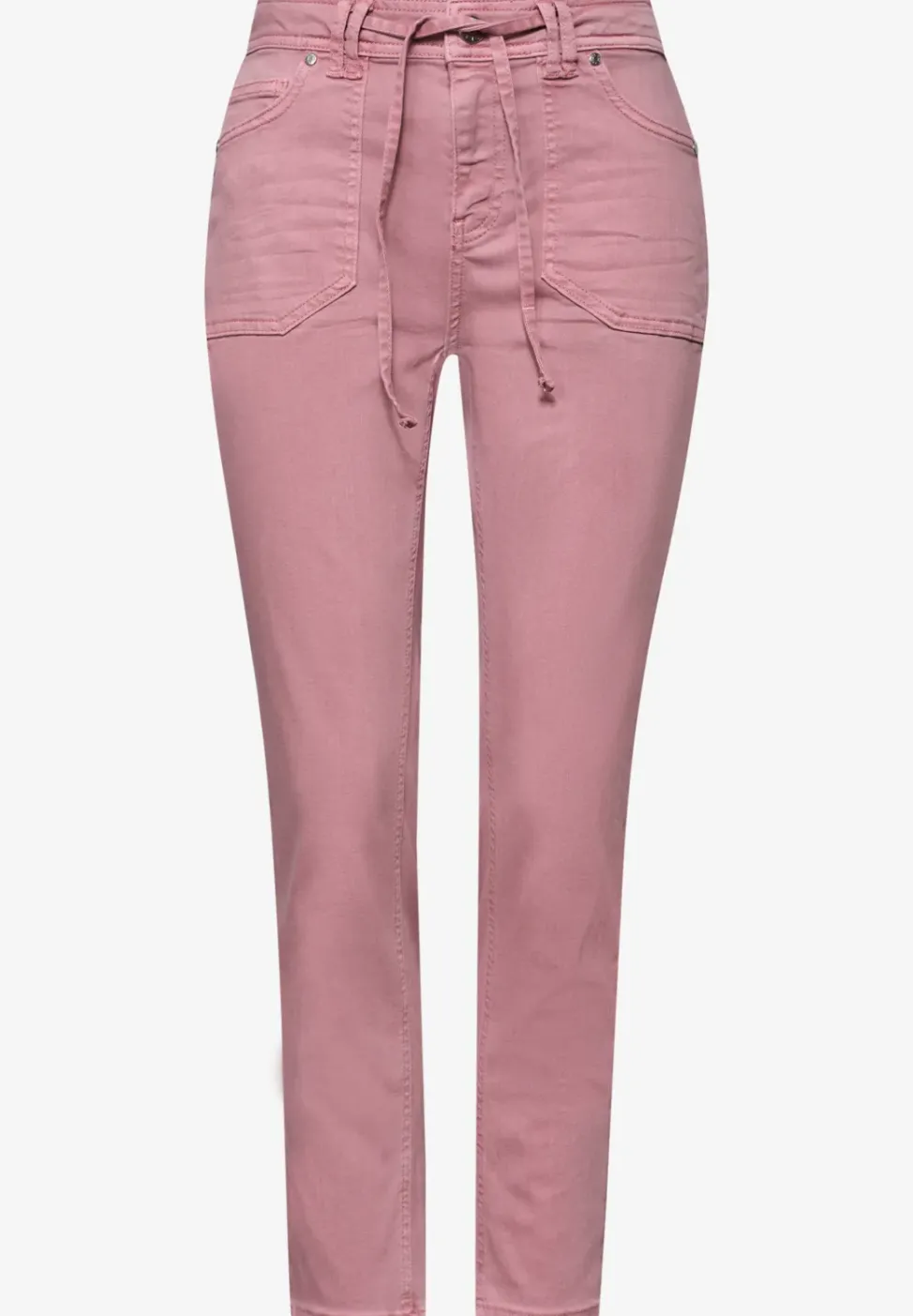 Mid Waist Tapered Leg Jeans im Loose Fit