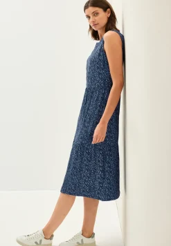 Minimal Print Jersey-Kleid