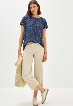 Minimal Print Blusenshirt