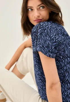 Minimal Print Blusenshirt