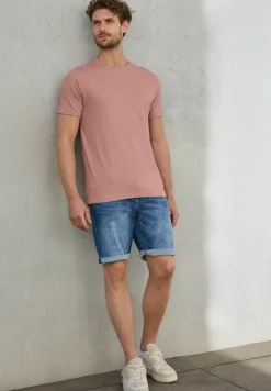 Ministripe Shirt mit Turn-Up
