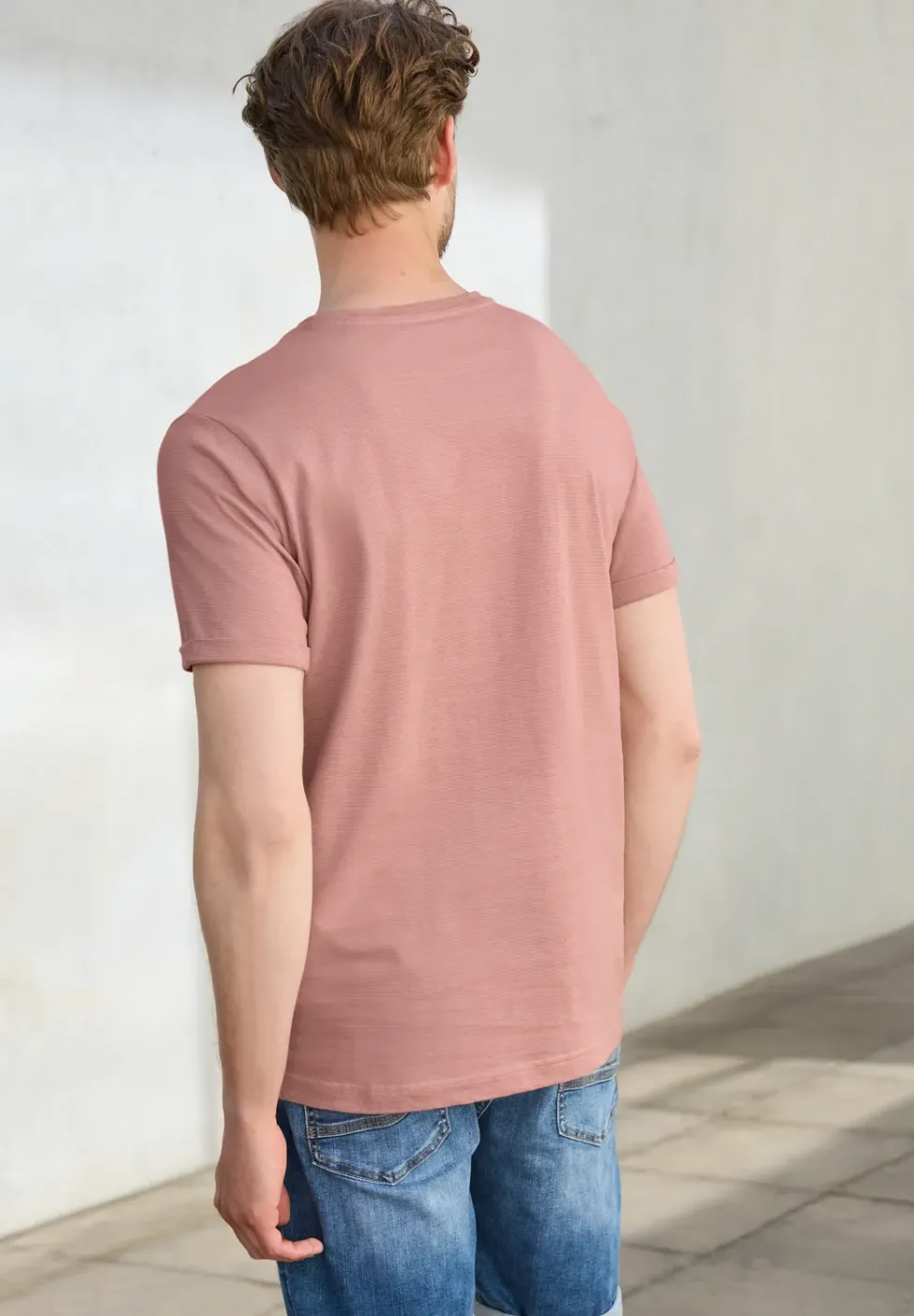 Ministripe Shirt mit Turn-Up