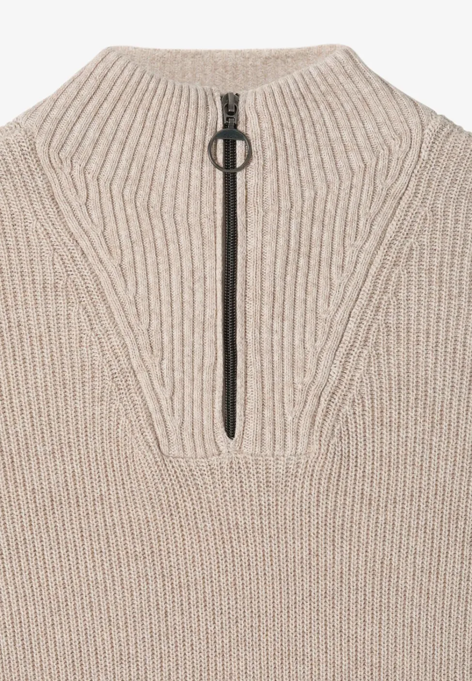 Mouliné Pullover mit Troyer