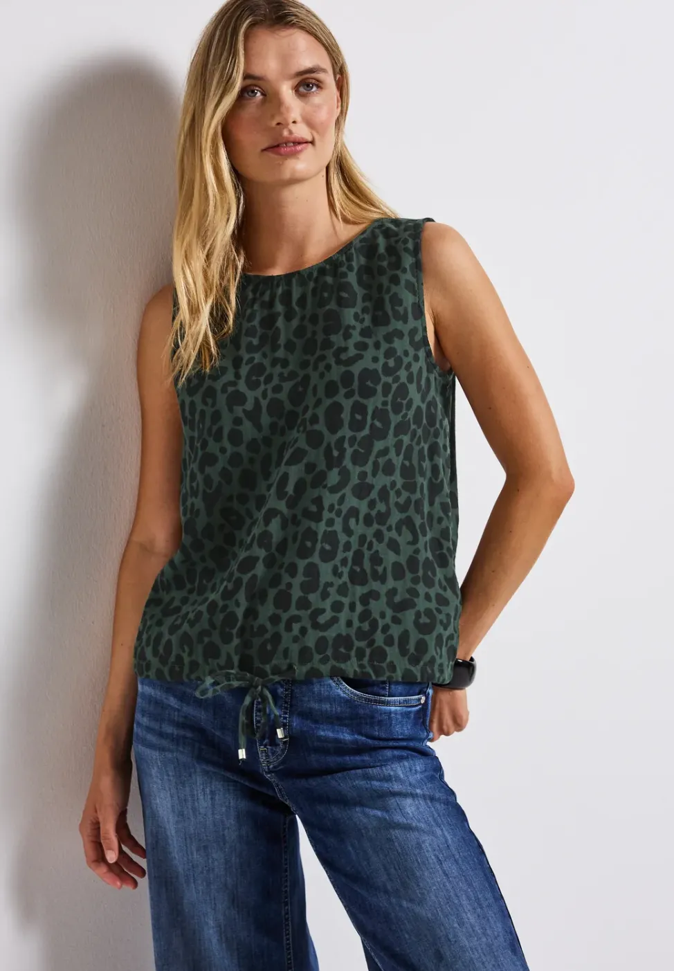 Musselin Blusentop mit Print