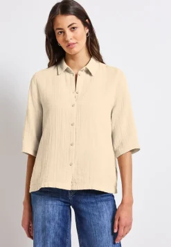 Musselin Hemdbluse
