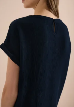 Musselin Kleid mit Kurzarm