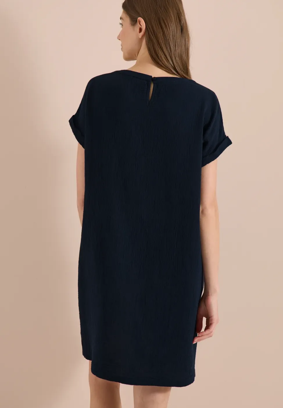 Musselin Kleid mit Kurzarm
