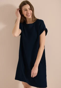 Musselin Kleid mit Kurzarm
