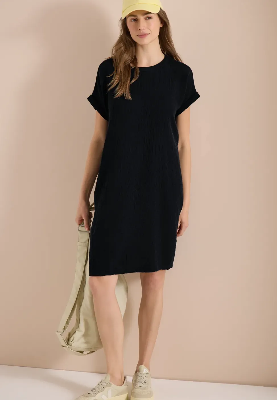 Musselin Kleid mit Kurzarm