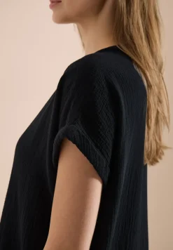 Musselin Kleid mit Kurzarm