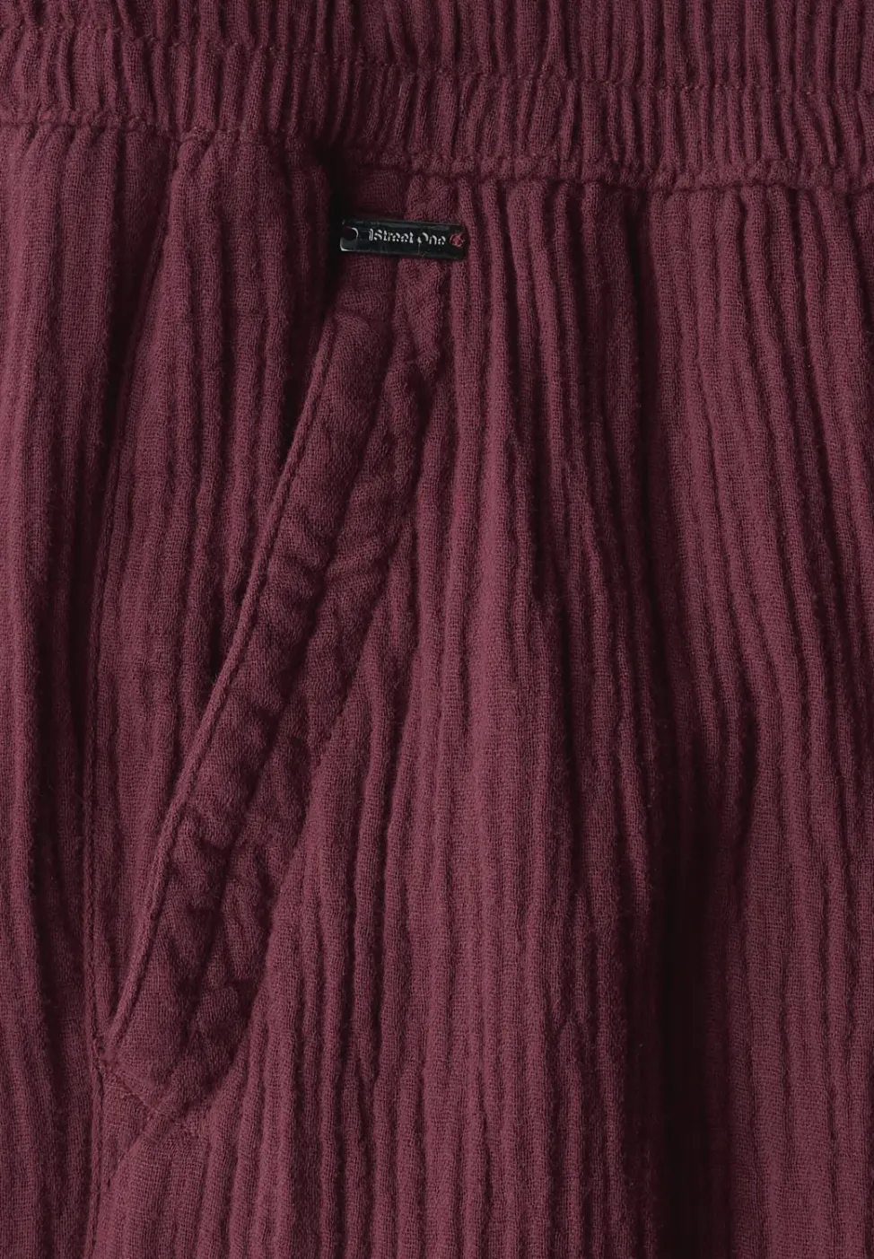 Musselin Wide Leg Hose