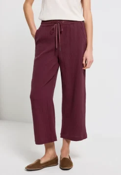Musselin Wide Leg Hose