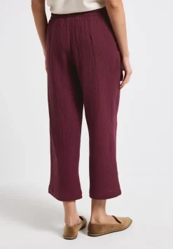 Musselin Wide Leg Hose