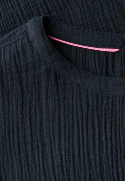 Musselin-Kleid in Unifarbe