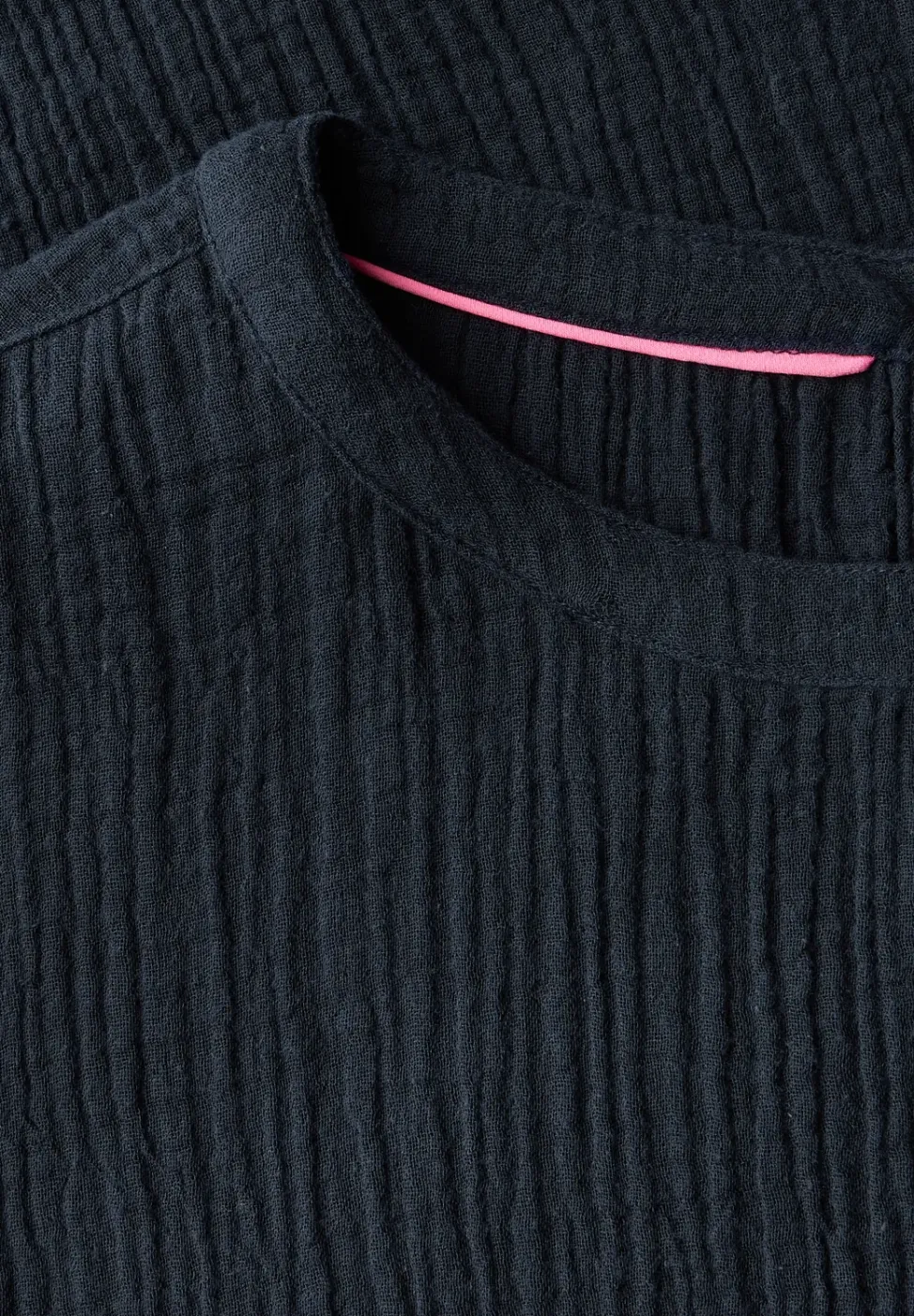 Musselin-Kleid in Unifarbe