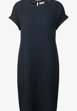 Musselin-Kleid in Unifarbe