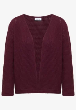 Offene 3/4-Arm Jacke im Ajour-Look