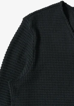 Offene 3/4-Arm Jacke im Ajour-Look